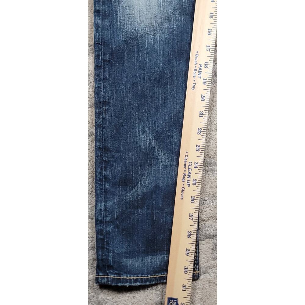 Silver Jeans Aiko Women's Skinny Leg Embroidered Blue Fluid Denim Jeans 35x30.5 - Picture 7 of 12